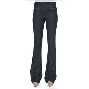 Theory Dark Blue Flare Jeans